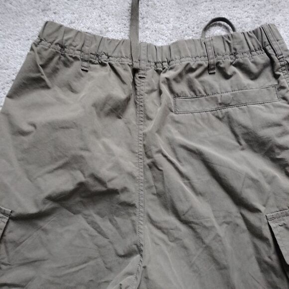 UNIQLO jogger mens 27-30 Avocado Green chino cargo pants drawstring tapered - Picture 7 of 7